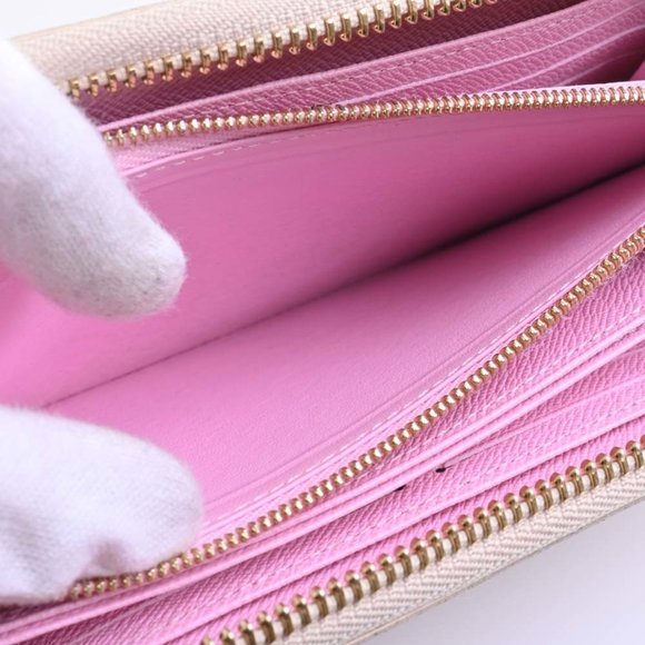 LOUIS VUITTON Azure Zippy Atlantic Cruise Round Long Wallet N41668 White Ladies - Picture 8 of 9